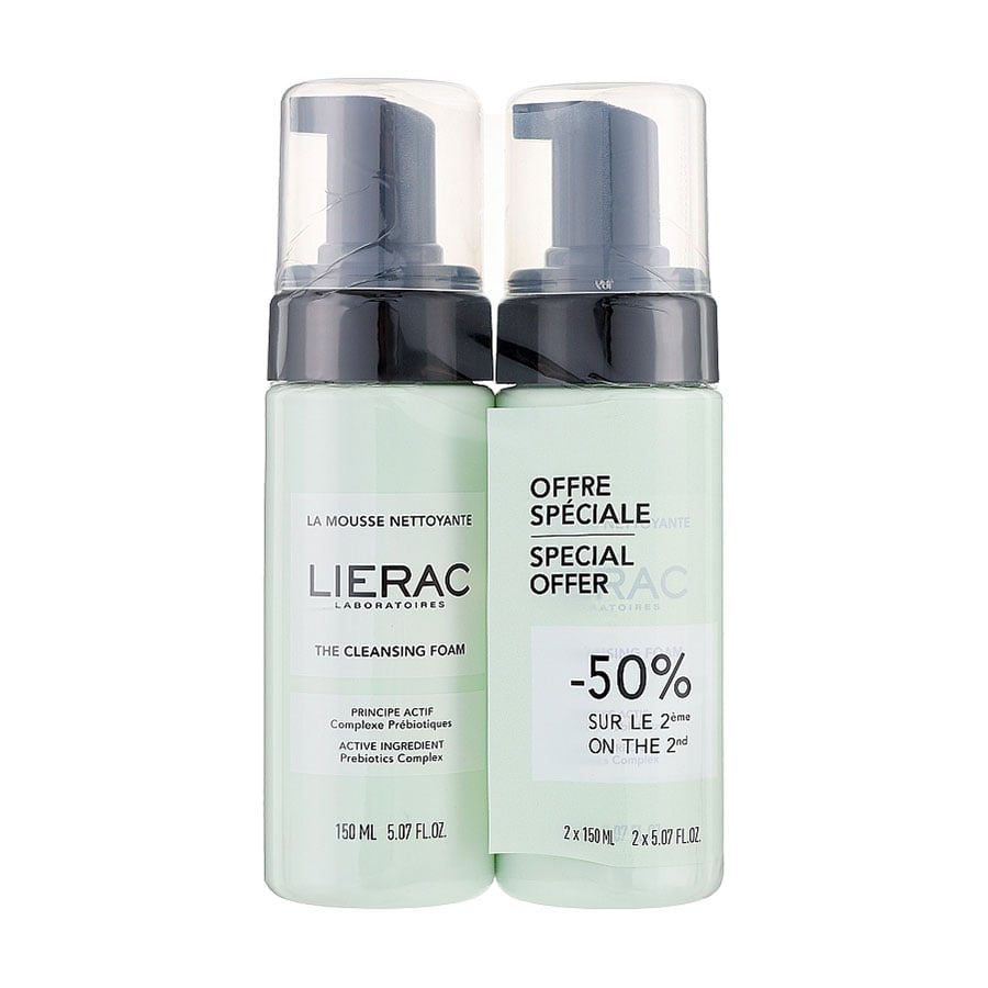 Очищувальний мус для обличчя Lierac The Cleansing Foam Duo, 2*150 мл
